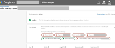 Ad rank and bidding strategies